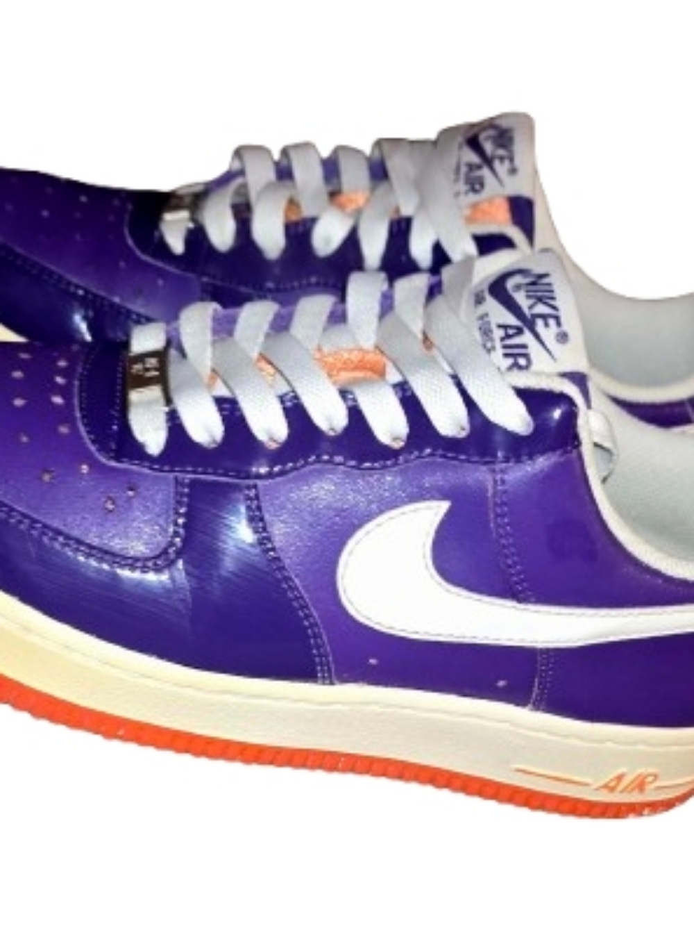 Nike Air Force 1 07 Club Purple Patent Leather Womens Size 7 2009 Rare 315115-51 - Picture 5 of 13